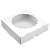 Коробка 4 макарун с окном белая (горизонтально) НЕДЕЙСТ