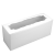 Коробка на 3 капкейка белая с окном