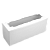 Коробка на 3 капкейка белая с окном
