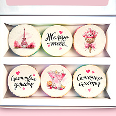 Набор макарунов "Сладкое пожелание", 6 шт.