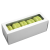 Коробка 5 макарун белая с окном (вертикально)