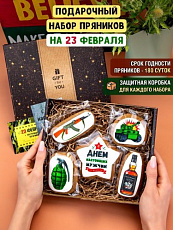 Набор пряников "С 23 февраля", 5 шт