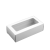 Коробка 2 макаруна белая с окном