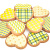 Набор печенья Сердечки, желтый, 10 шт
