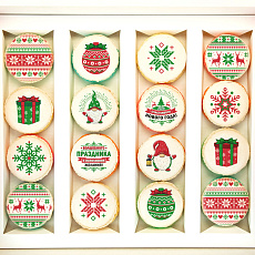 Макаруны - набор новогодний Норвежский 16 шт