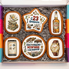 Набор печенья "Формат успеха" на 23 февраля, 6 шт