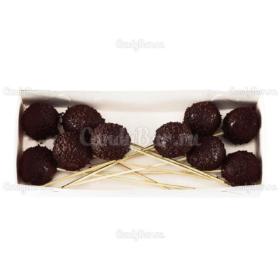 Кейк-попсы коричневые шоколадные