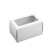Коробка 3 макарун белая с окном (вертикально)