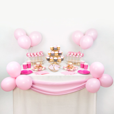 Комплект из 108 десертов и декора - розовый