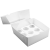 Коробка на 9 капкейков белая с окном