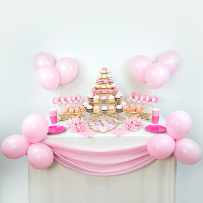 Комплект из 149 десертов и декора - розовый